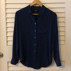 Madewell silk button down